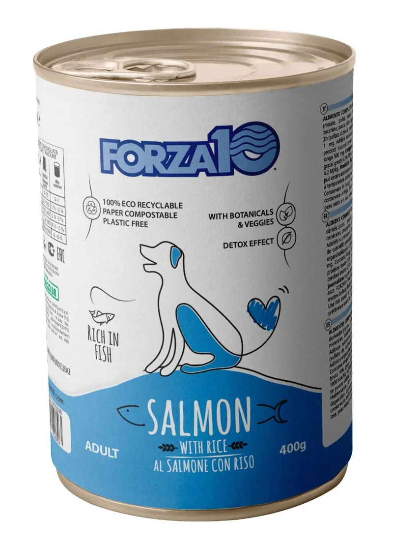 Forza 10 Cibo Umido per Cani Salmone e Riso - 400g