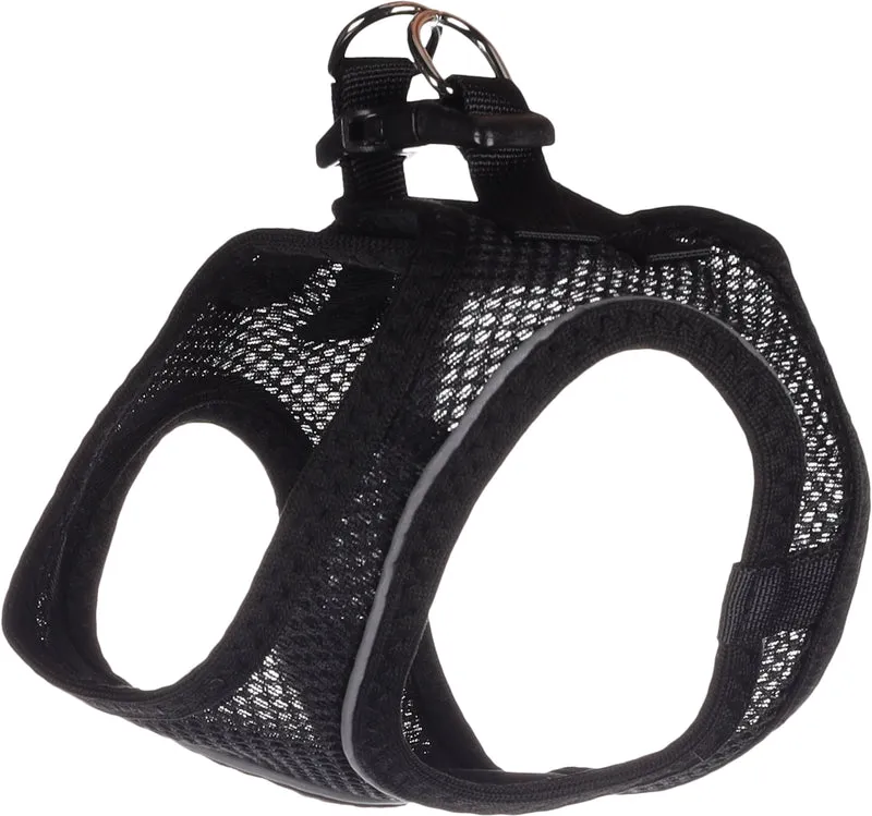 FLAMINGO CANE PETTORINA IN NYLON "STEP&GO BENTO" 30-35 CM 37-40 CM NERO