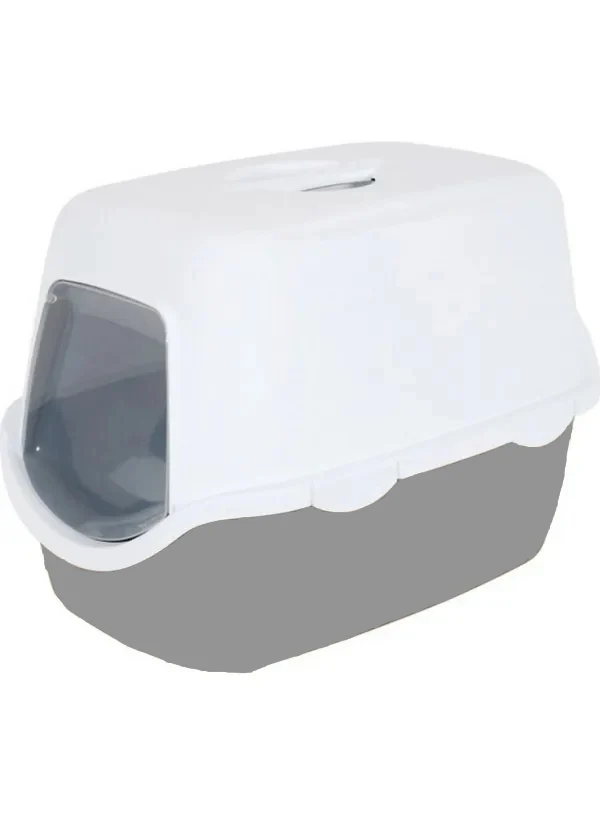 Toilette Cathy Clever per Gatti con Sistema di Pulizia - Grigio