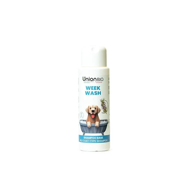 Union Bio Week Wash Base - Shampoo Delicato per Cani, 250 ml