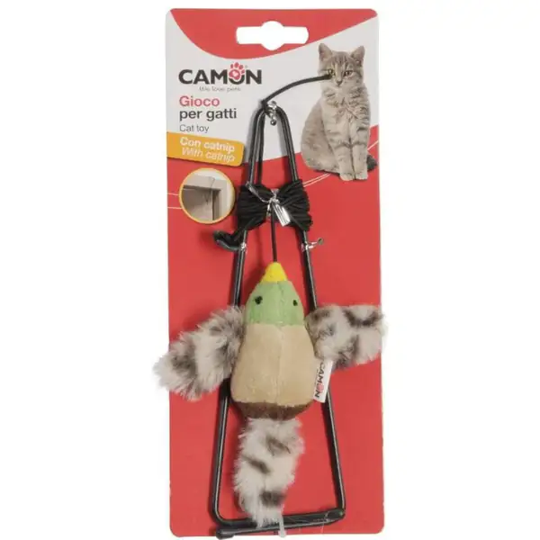 Gioco per gatto uccellino con catnip per stipiti porte 20 cm Camon