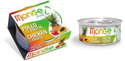 MONGE GATTO FRUITS LATTINA ADULTO POLLO & FRUTTA 80 GR