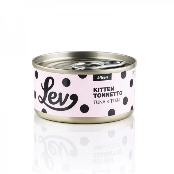 LEV GATTO LATTINA IN ACQUA DI COTTURA KITTEN TONNETTO 70 GR