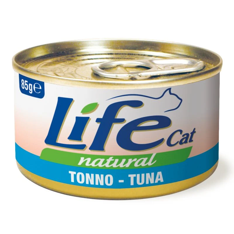 Life Cat Natural al Tonno - Cibo Umido per Gatti Adulti, 85g