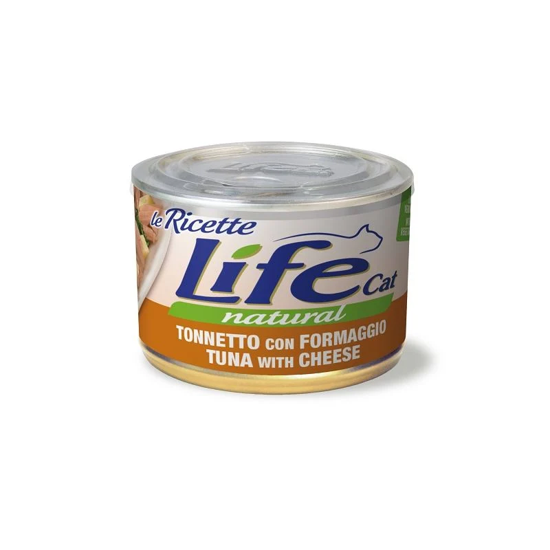 Life Cat Natural Le Ricette Tonno, Formaggio e Spinaci - 150g
