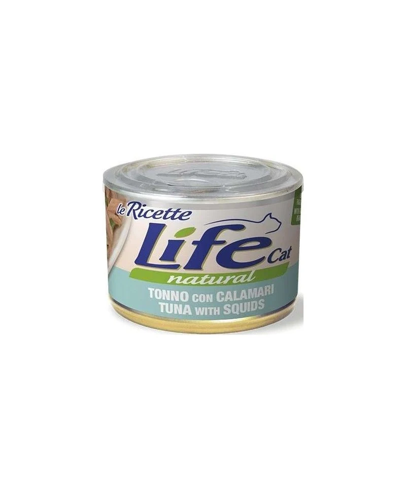 Life Cat Natural Le Ricette Tonno, Calamari e Fagiolini - 150g