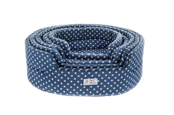 Cuccetta Ovale Azzurra per Animali - Taglia S, 45 cm