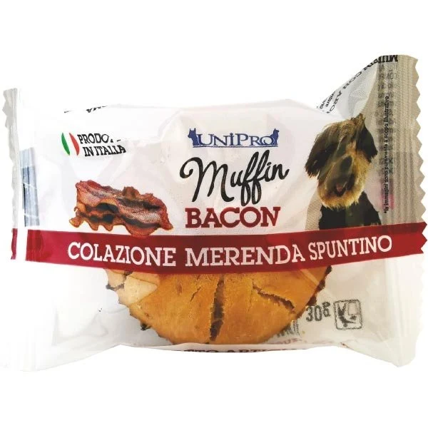 Muffin al Bacon per Cani Unipro - Snack Gustoso, 30g