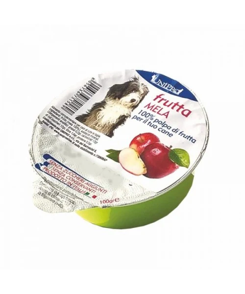 Snack alla Mela Unipro per Cani e Gatti - Frutta Essiccata, 100g