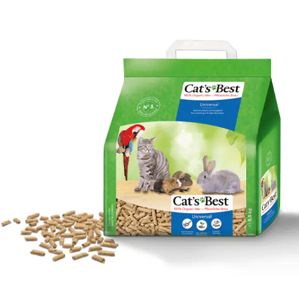 Lettiera Vegetale Cat’s Best Universal lettiera non-agglomerante per tutti gli animali di piccola taglia