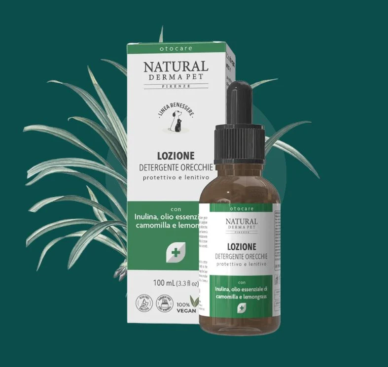 NATURAL DERMA PET CANE LOZIONE DETERGENTE ORECCHIE 75 ML