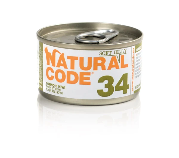 Natural Code Gatto Lattina (34) Adulto Tonno & Kiwi 85 g