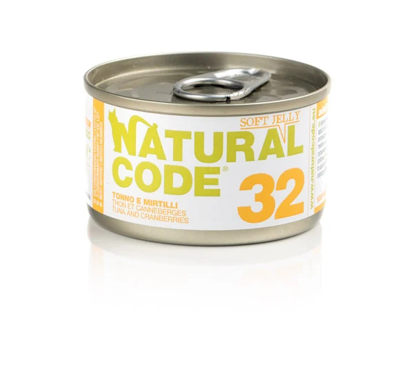 Natural Code Gatto Lattina (32) Adulto Tonno & Mirtilli 85 g