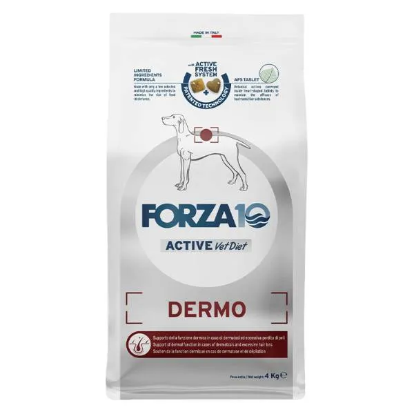 Forza 10 Active Dermo per Salute di Pelle e Pelo - 4 kg