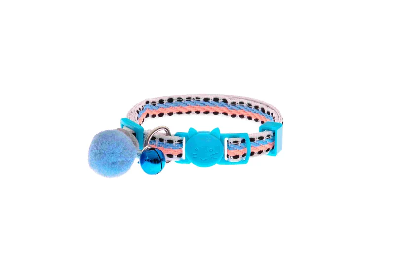 Collare Snowball per Gatti con Campanellino - Azzurro