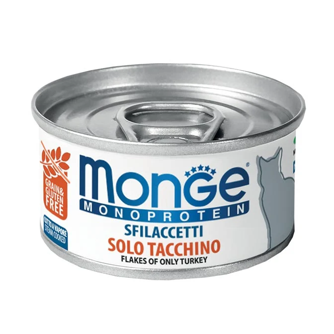 Monge Sfilaccetti Solo Tacchino Cibo Umido per Cani - 80g