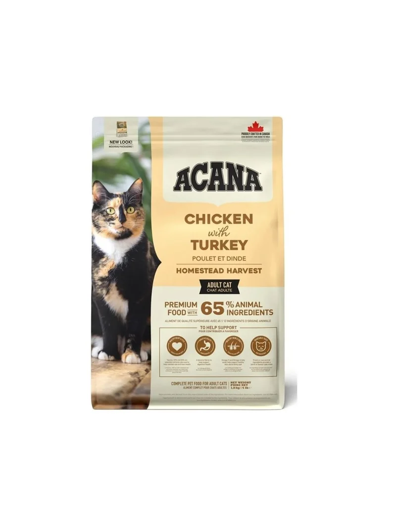 Acana Gatto Homestead Harvest (Pollo/Tacchino) - Crocchette, 340g