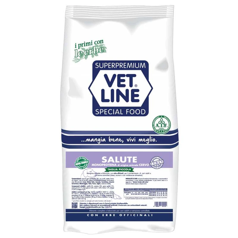 Crocchette Vet Line Salute al Cervo per Cani Taglia Piccola - 12,5 kg