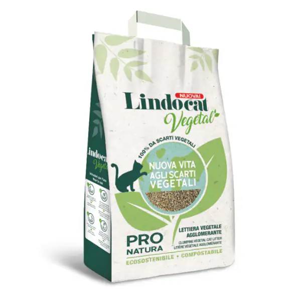 Lindocat Pro Natura lettiera vegetale agglomerante da 100% di scarti vegetali