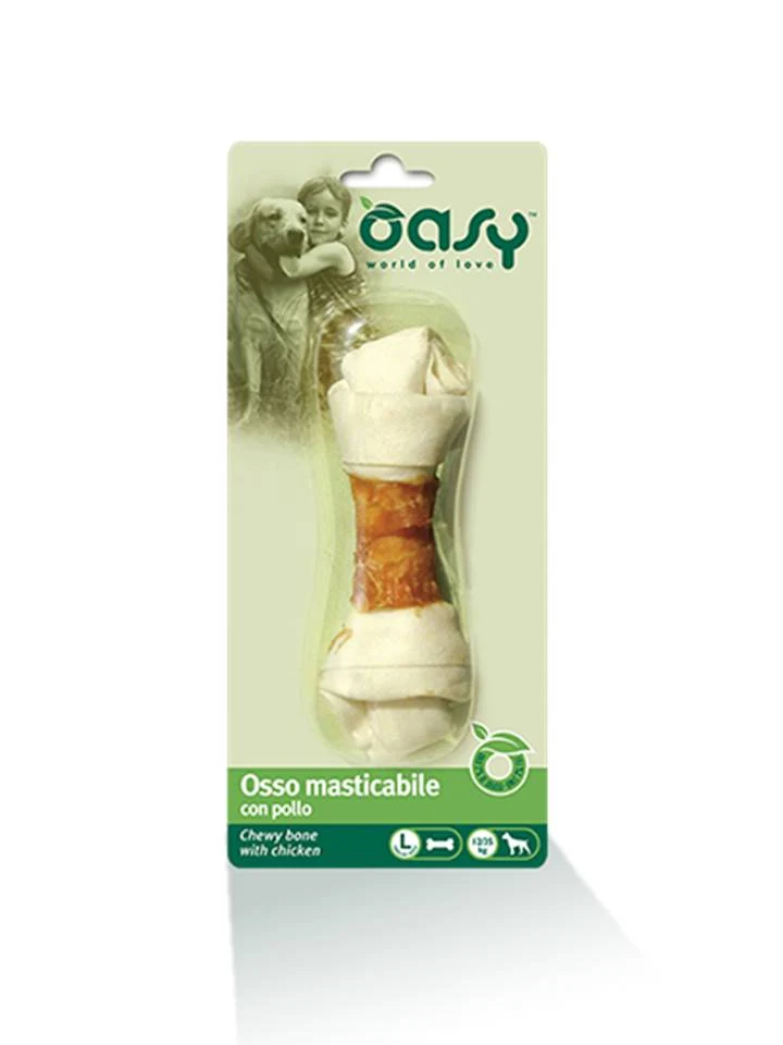 Oasy Cane Snack Osso Masticabile Pollo Taglia L 67 g
