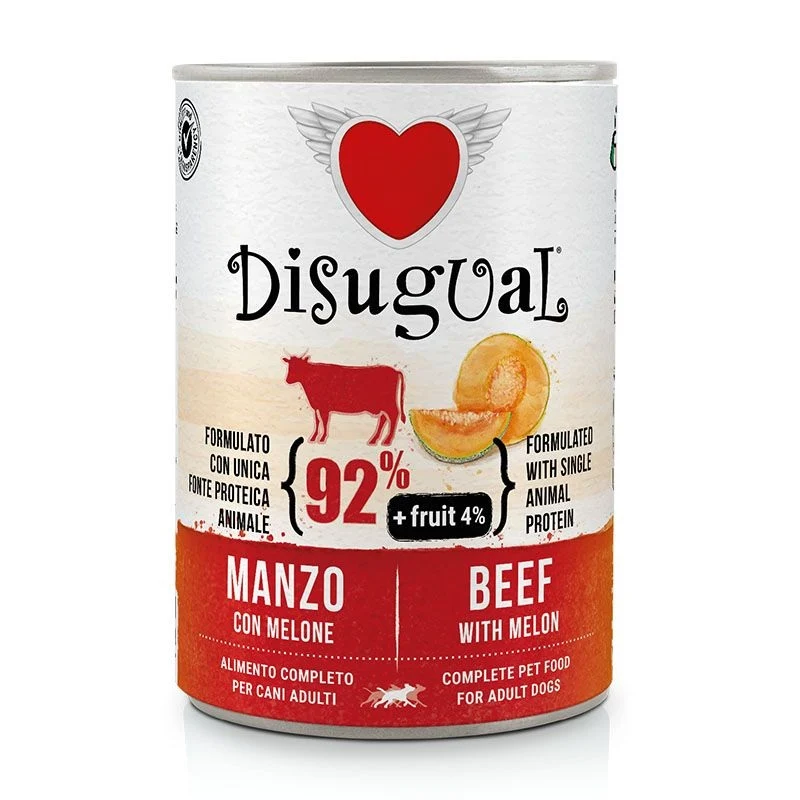 Disugual Cane Fruit Adulto Manzo & Melone Lattina 400 g