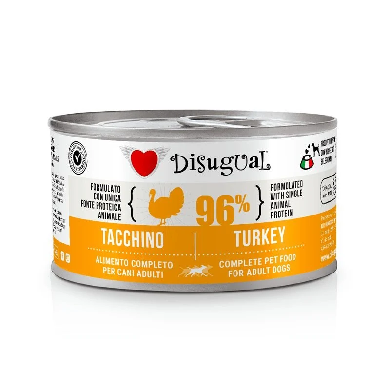 Disugual Cane Adulto Monoproteico Tacchino Lattina 150 g