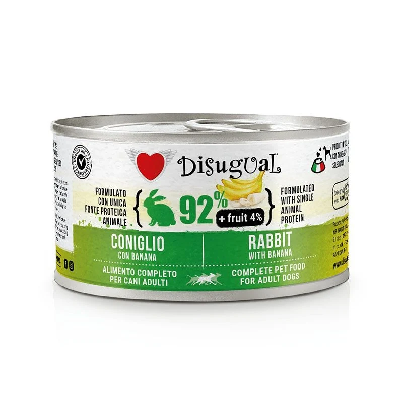 Disugual Cane Fruit Adulto Coniglio & Banana Lattina 150 g