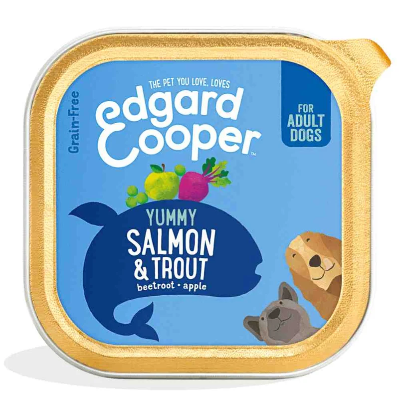 Edgard & Cooper Adult Salmone e Trota con Barbabietola - 150g