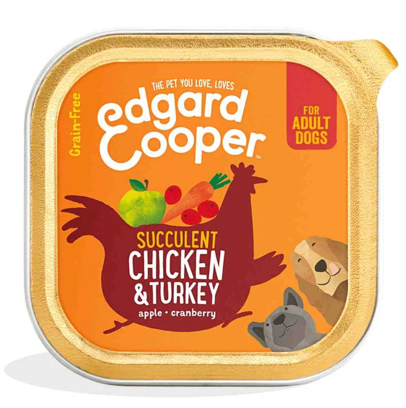 Edgard & Cooper Adult Pollo e Tacchino con Mela e Mirtilli - 150g