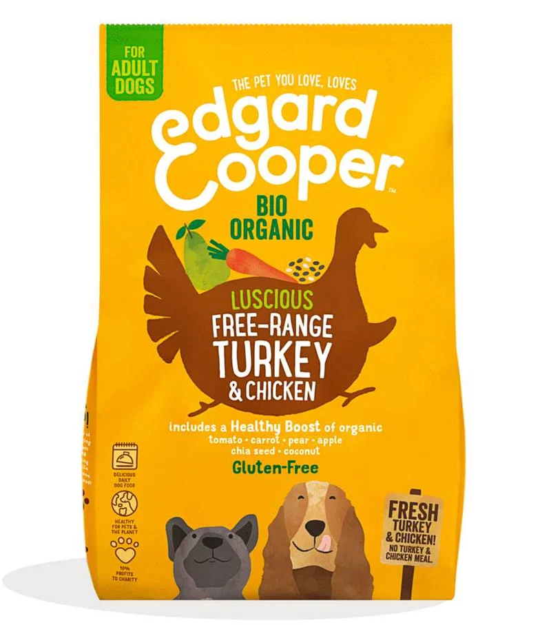 Edgard & Cooper Adult Bio Tacchino e Pollo Biologici - 2,5 kg