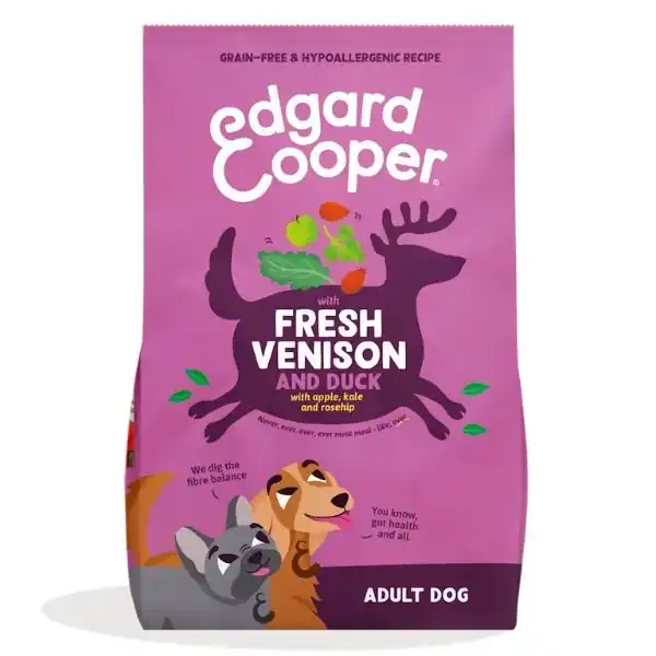 Edgard & Cooper Adult Cervo e Anatra Ruspante - Crocchette, 2,5 kg
