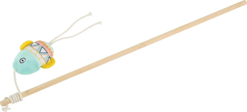 Gioco per Gatti Canna Kali con Pesciolino - Verde