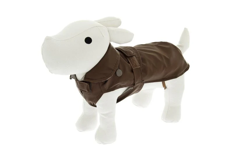 Impermeabile Classic per Cani - Marrone, Lunghezza 60 cm