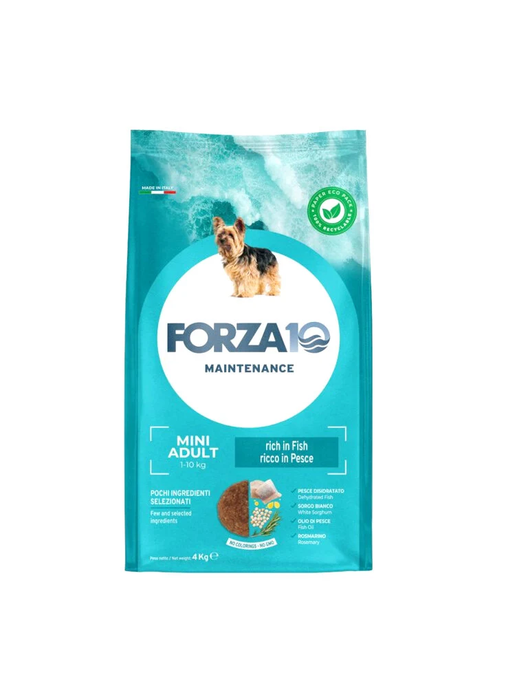 Forza 10 Maintenance Mini Adult al Pesce - Crocchette Cani, 2 kg