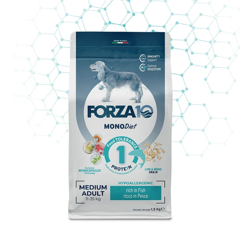 Forza 10 Diet Medium al Pesce - Crocchette Cani, 12 kg