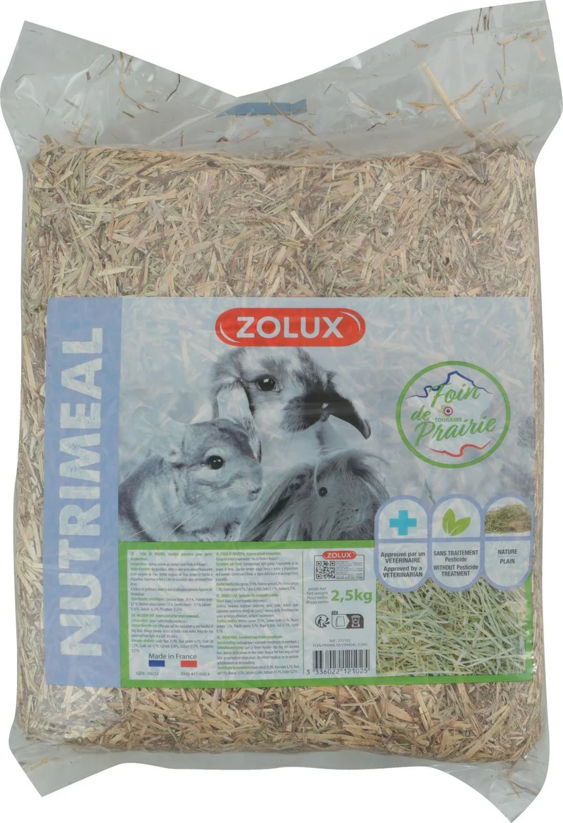 Fieno per Piccoli Animali Zolux - Confezione da 2,5 kg