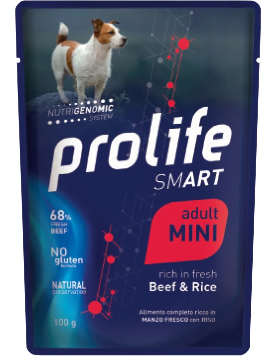 Prolife Cane Smart Adulto Mini Manzo & Riso Busta 100 g