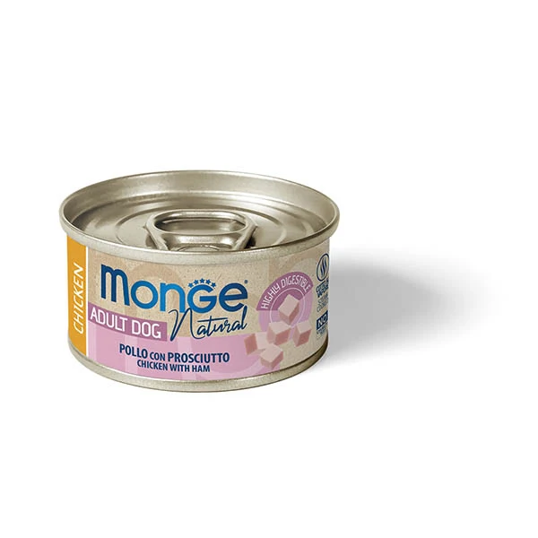Monge Dog Cibo Umido Adult al Pollo con Prosciutto - 95g