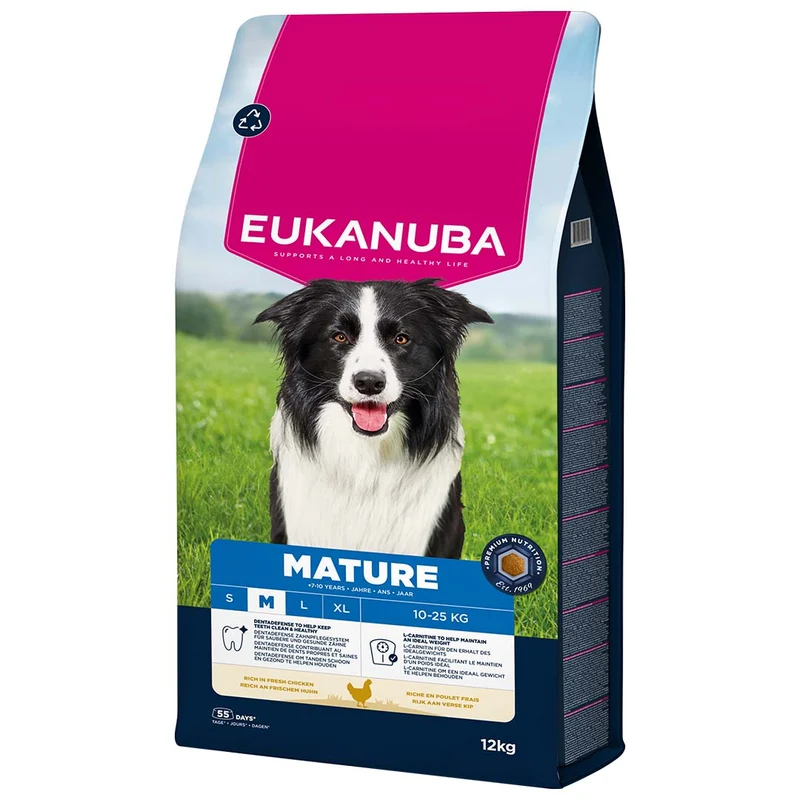 EUKANUBA CANE MATURE MEDIUM POLLO 12 KG