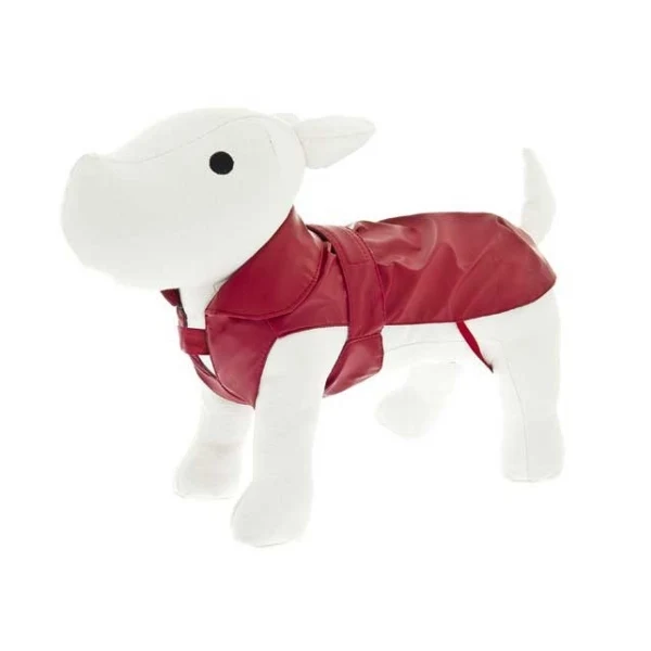 Impermeabile Classic per Cani - Rosso, Lunghezza 33 cm