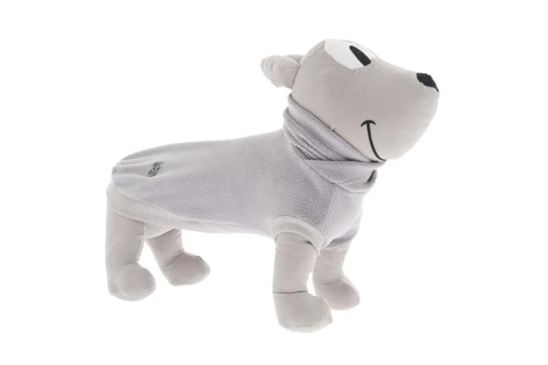 Pile Polarotto per Cani - Grigio, Lunghezza 35 cm