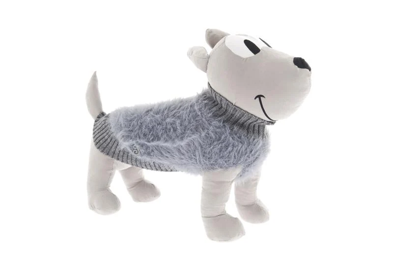 Maglioncino Batuffolo per Cani - Grigio, Lunghezza 27 cm