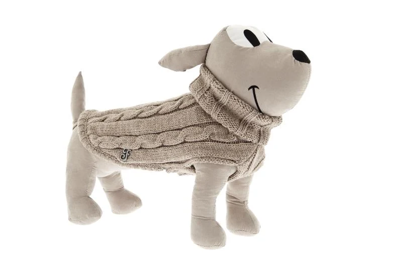 Maglioncino Dolcevita Abbraccio - Beige, Lunghezza 27 cm