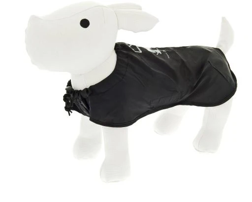Impermeabile Pocket "Fuss in the Rain" per Cani - Nero, 35 cm
