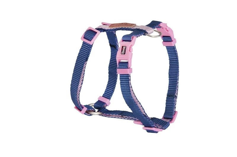 CAMON CANE PETTORINA "DOUBLE PREMIUM" 20 MM x 45/75 CM ARANCIONE/BLU