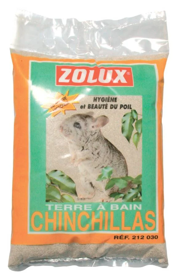 Terra per Bagno di Sabbia per Cincillà - Confezione 2 kg