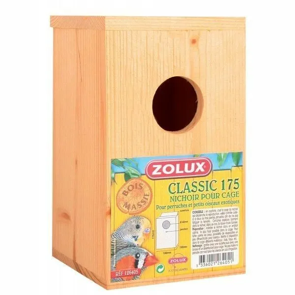 Nido in Legno Zolux Classic 175 per Cocorite e Pappagallini