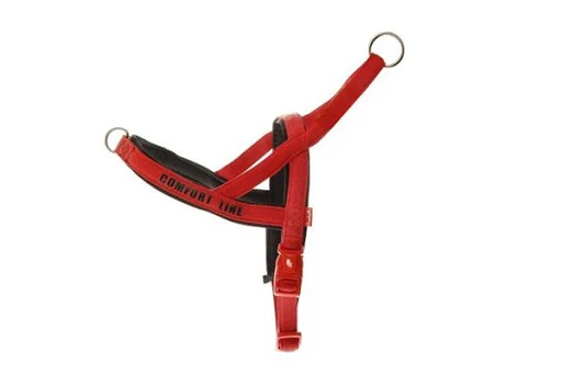 Pettorina Trekking Fuss-Comfort per Cani - Rossa, 3 cm x 69-99 cm