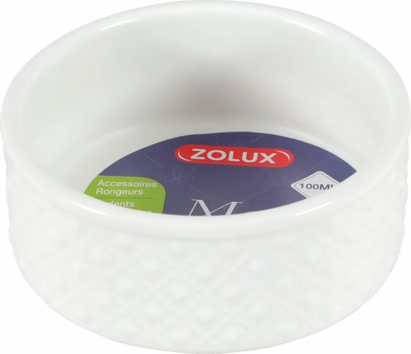 Ciotola in Ceramica Margot per Roditori - Bianca, 100 ml