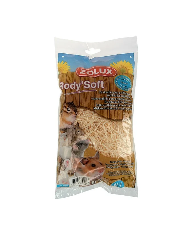 Lettino Ovattato Rody'Soft in Carta Naturale per Roditori - 25g